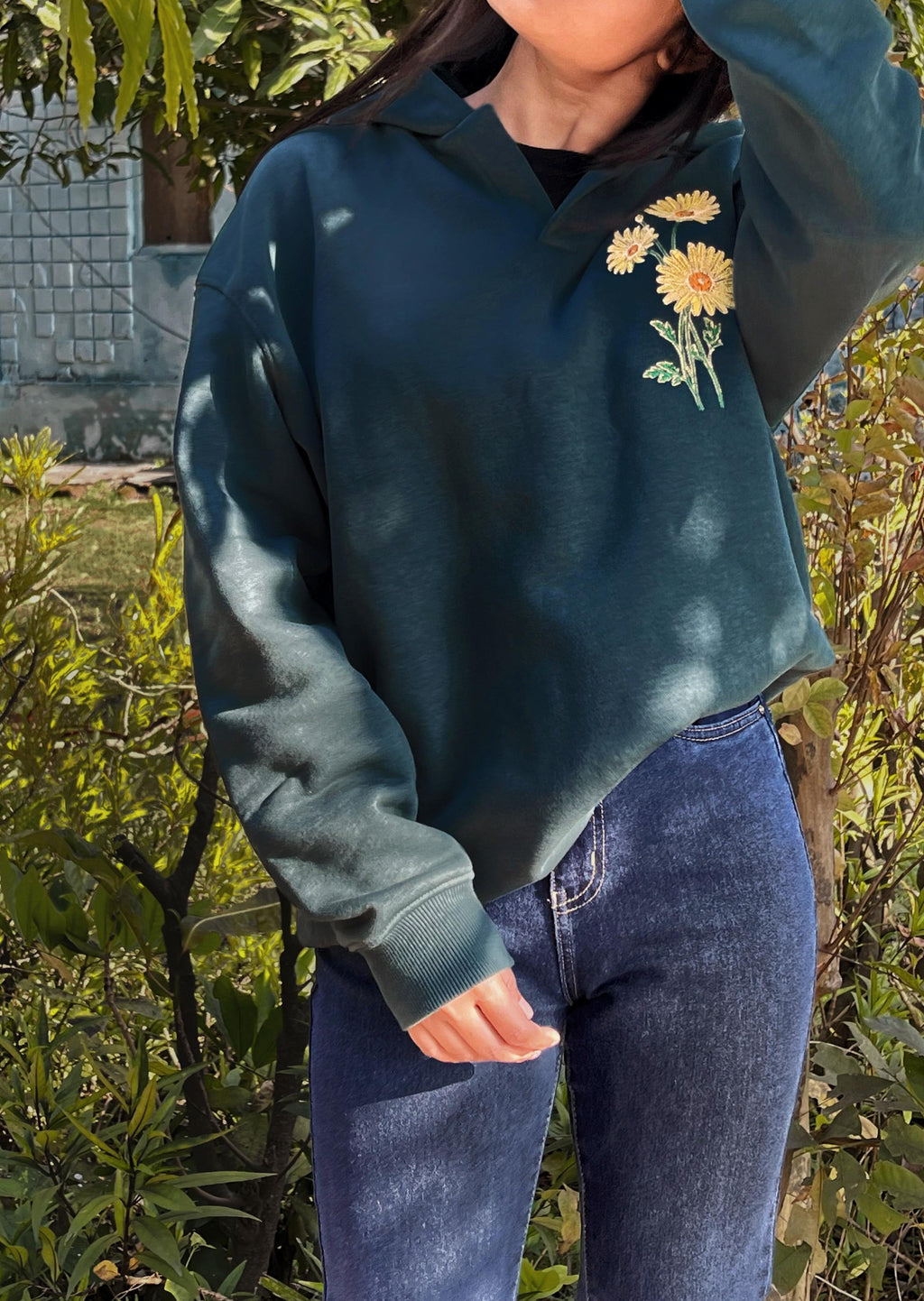 Embroidery hoodie